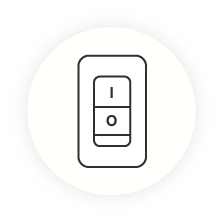 Vintage fali lámpa barna, Annelot, kapcsolóval