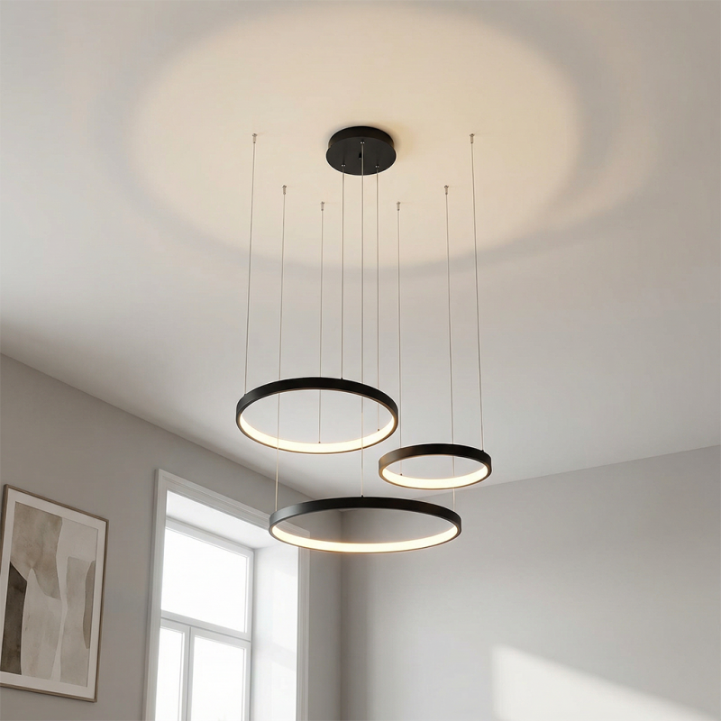 Design függőlámpa fekete, Giorgio, 60 W, 2700 K LED