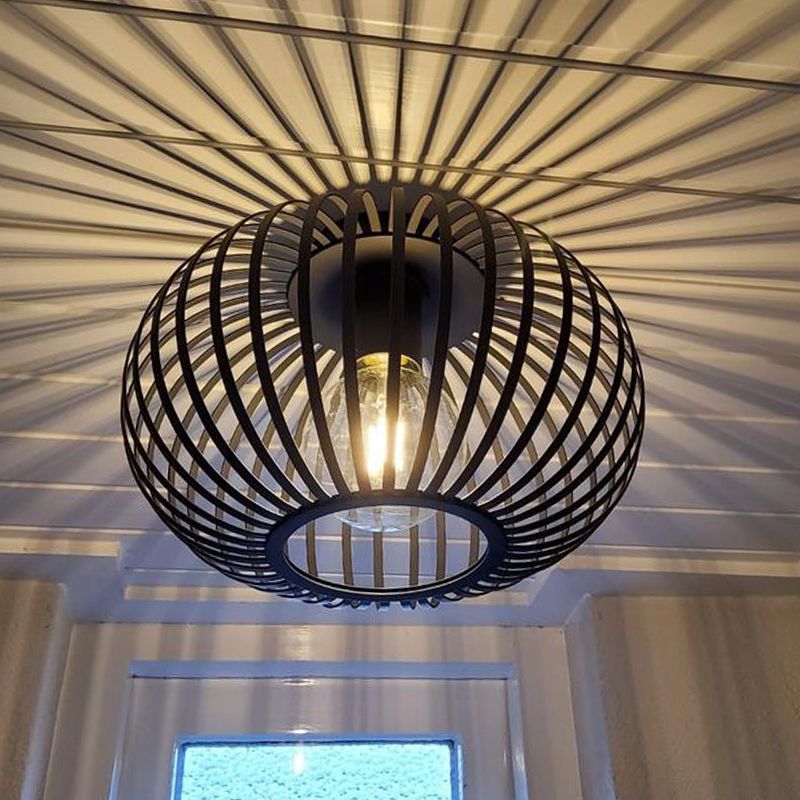 Modern plafon lámpa fekete, Lieve