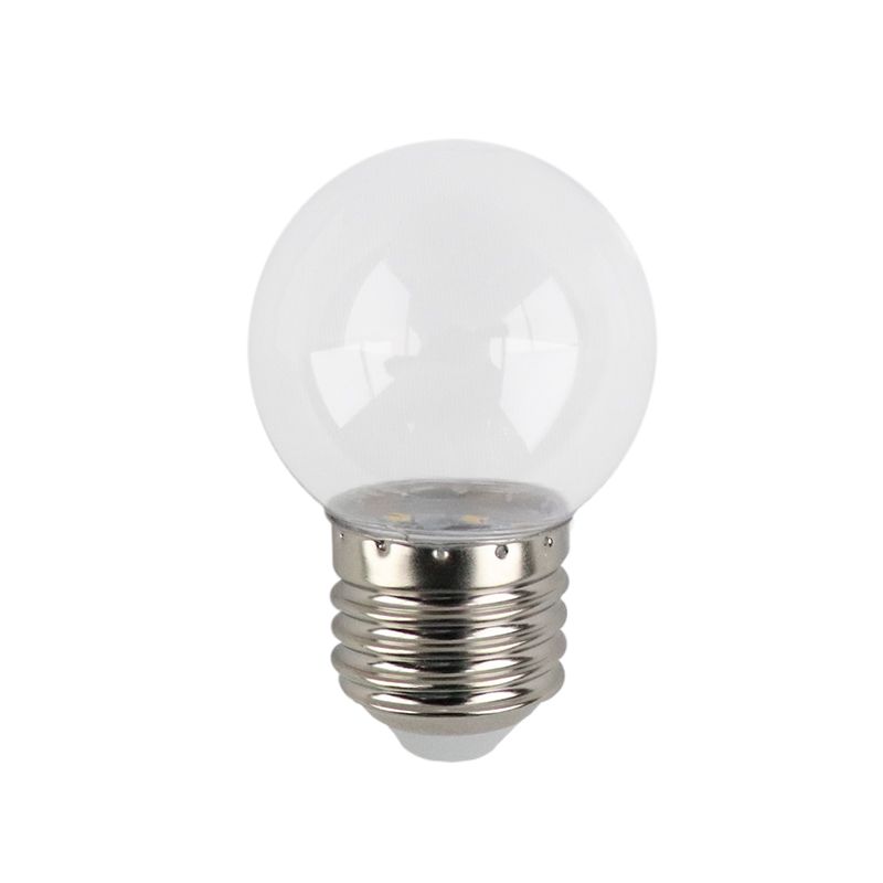 Meleg fehér, átlátszó LED izzó - 1 Watt