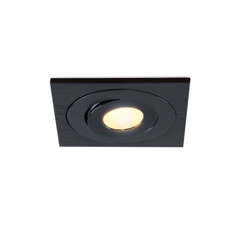 Retro terasz beépíthető spotlámpa fekete, Rona, 3 W, 2700 K LED, IP44