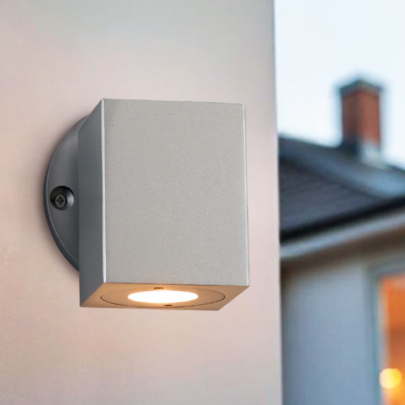Alumínium kültéri lámpa ezüst, Rudy, 3 W, 2700 K LED, IP44