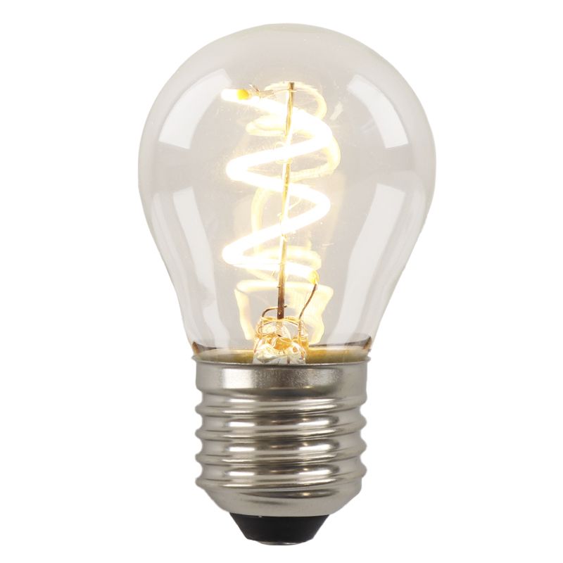 Szabályozható E27 Olucia LED izzólámpa Tuelo, P45, 4W, 2700K
