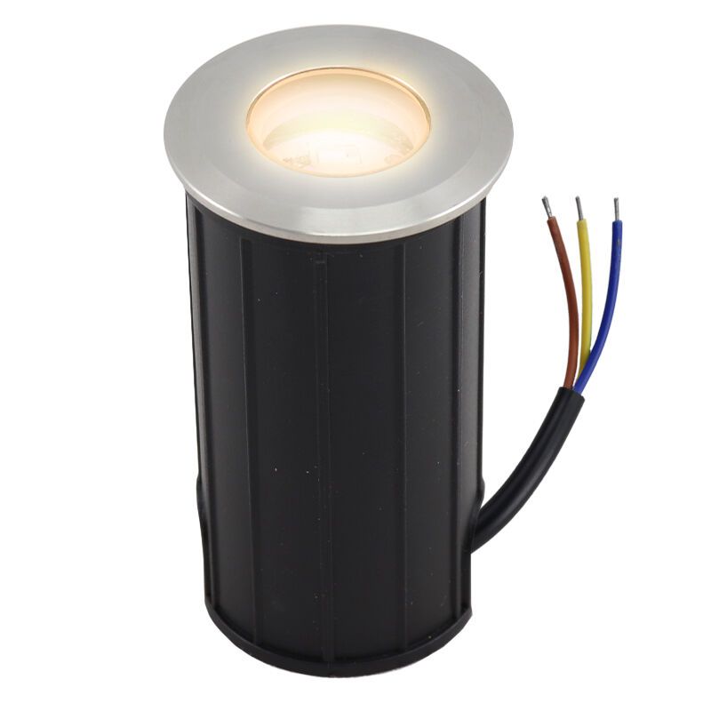 Alumínium talajba süllyeszthető lámpa króm, Catamarca, 3 W, 3000 K LED, IP68