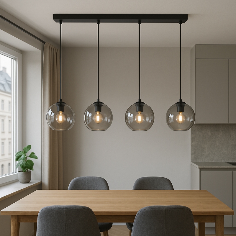 Design függőlámpa szürke, Giada