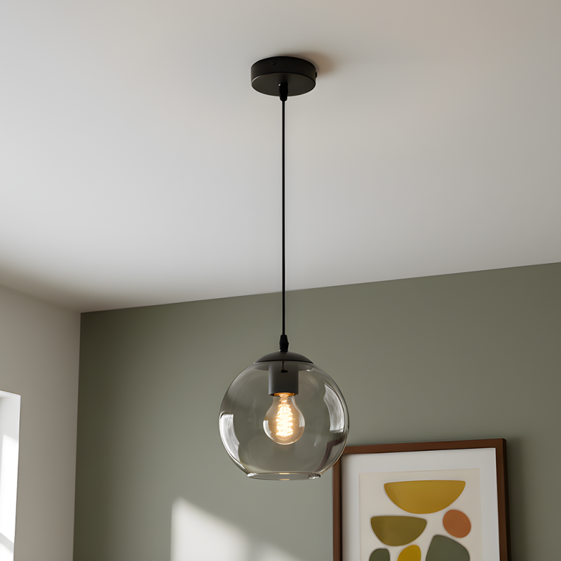 Design függőlámpa szürke, Giada