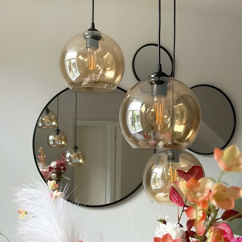 Design függőlámpa borostyán, Giada