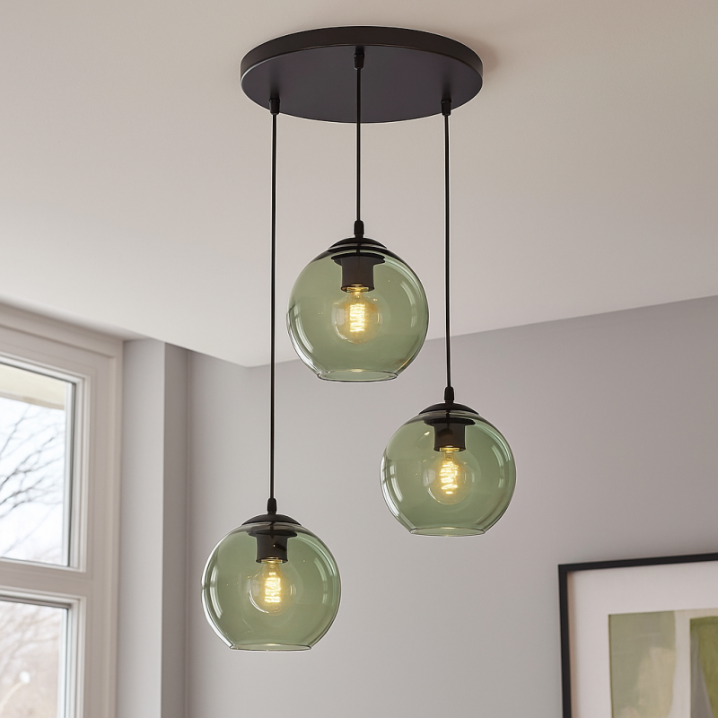 Design függőlámpa zöld, Giada