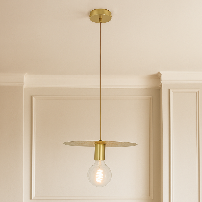 Design függőlámpa sárgaréz, Sienna