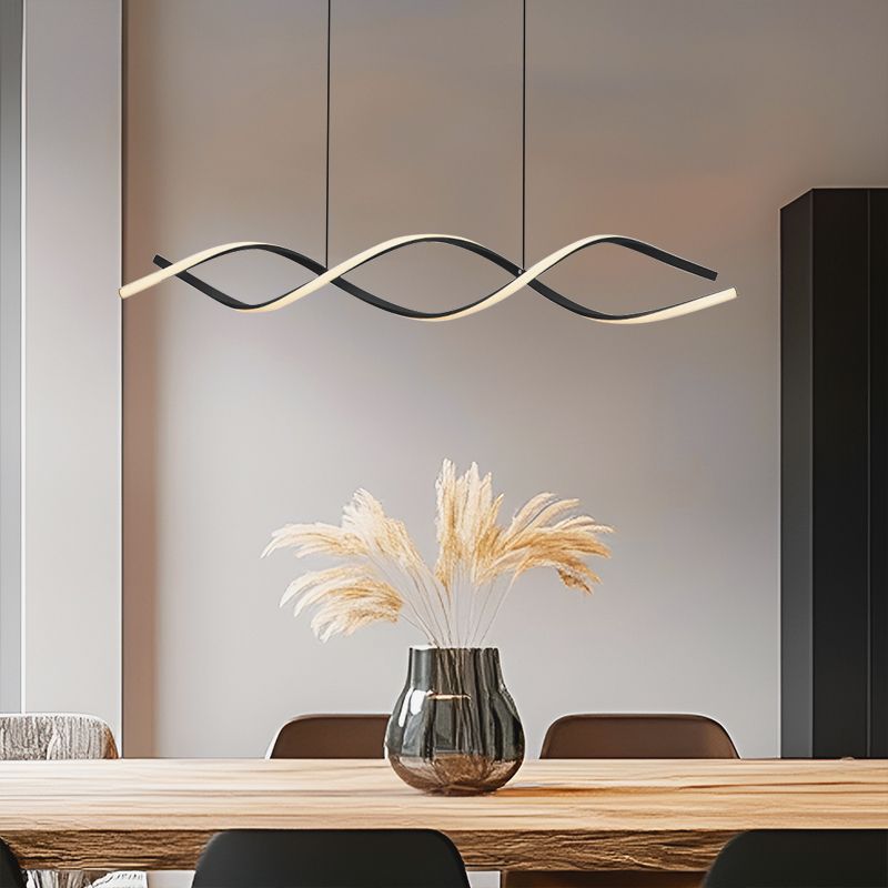 Design függőlámpa fekete, Kuno, 45 W, 3000 K LED, 3 fokozatban szabályozható