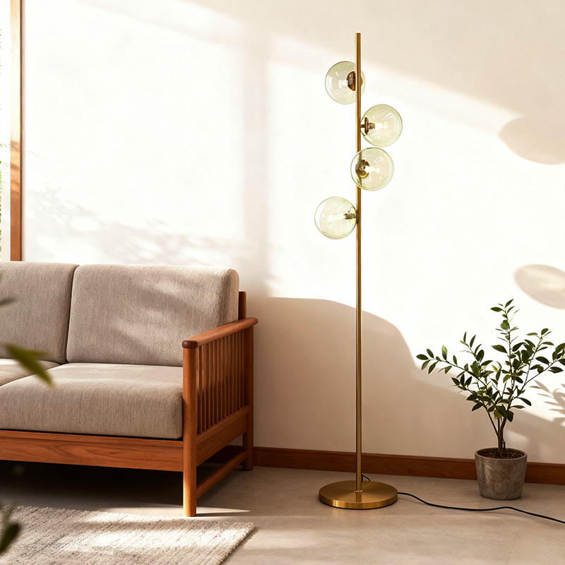 Design állólámpa zöld, Remo, kapcsolóval Design állólámpa zöld, Remo, kapcsolóval