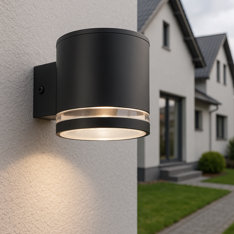 Retro napelemes kültéri fali lámpa fekete, Tommy, 1 W, 2700 K LED, IP54