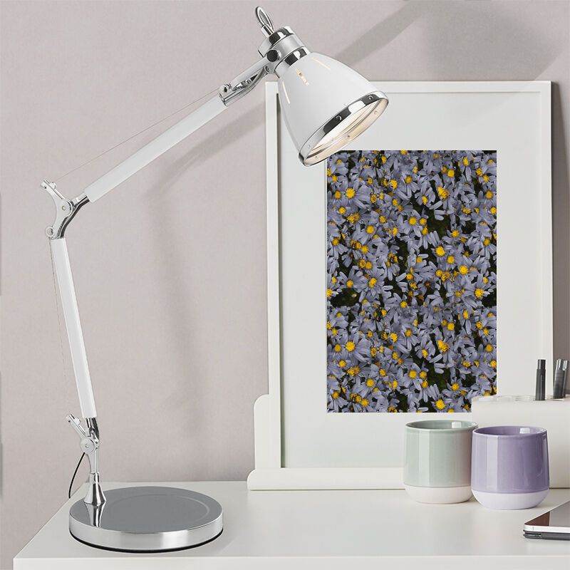 Design íróasztal lámpa króm, Luuke, kapcsolóval Design íróasztal lámpa króm, Luuke, kapcsolóval