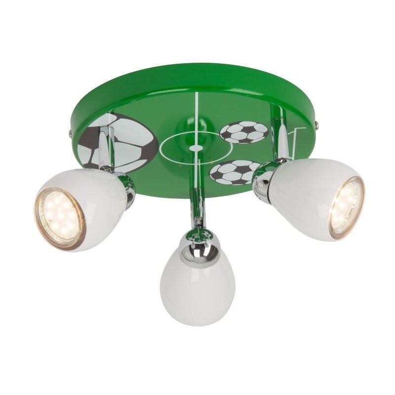 Fém gyerek mennyezeti spot lámpa zöld, Carsten, 2,5 W, 3000 K LED