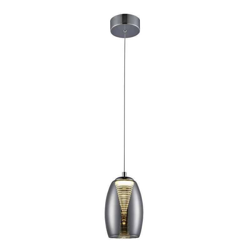Retro függőlámpa króm, Aliyah, 5 W, 3000 K LED