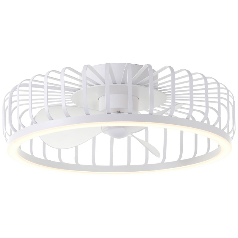 Modern mennyezeti ventilátor fehér színben, Tolga, 36W, 2700K-4000K-6500K LED, távirányítóval Modern mennyezeti ventilátor fehér színben, Tolga, 36W, 2700K-4000K-6500K LED, távirányítóval
