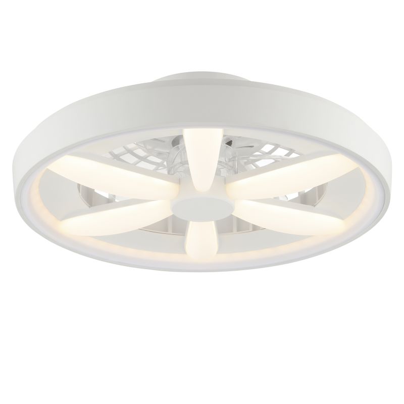 Műanyag mennyezeti ventilátor fehér, Gaiano, 48 W, RGBW LED, távirányítóval