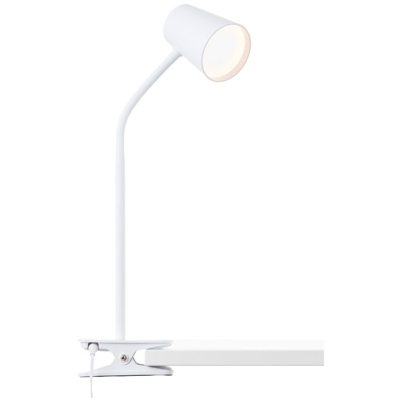Műanyag csiptetős lámpa fehér, Musab, 7 W, 3000 K LED, 3 fokozatban szabályozható