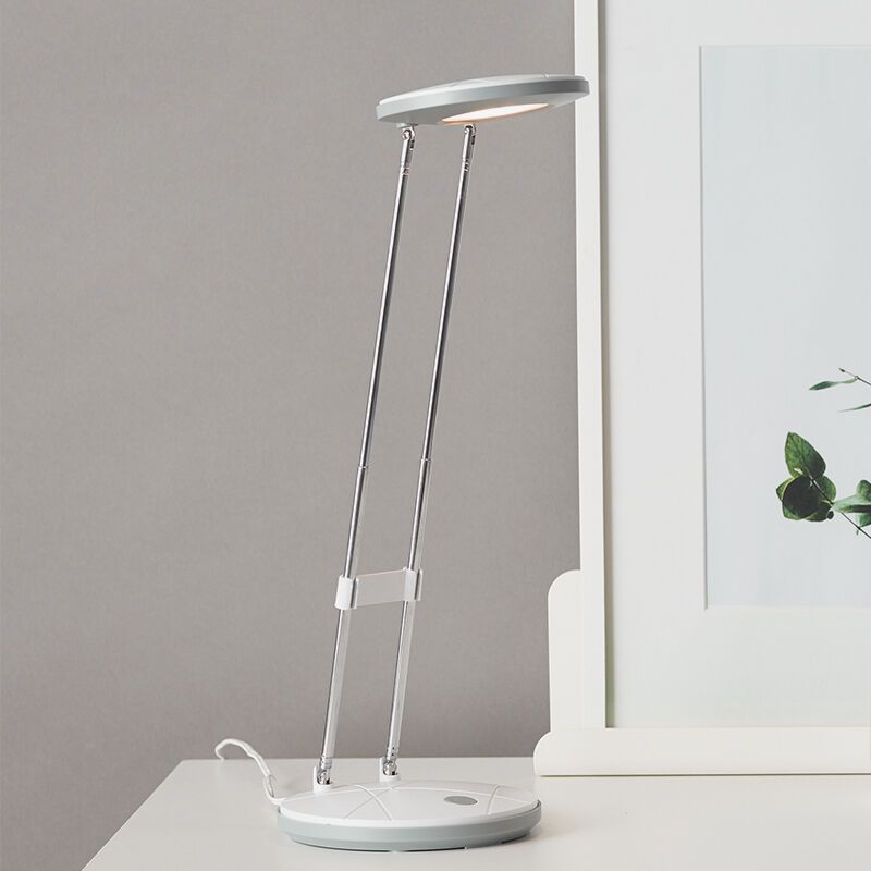 Műanyag íróasztal lámpa fehér, Mariama, 3,3 W, 3000 K LED, kapcsolóval