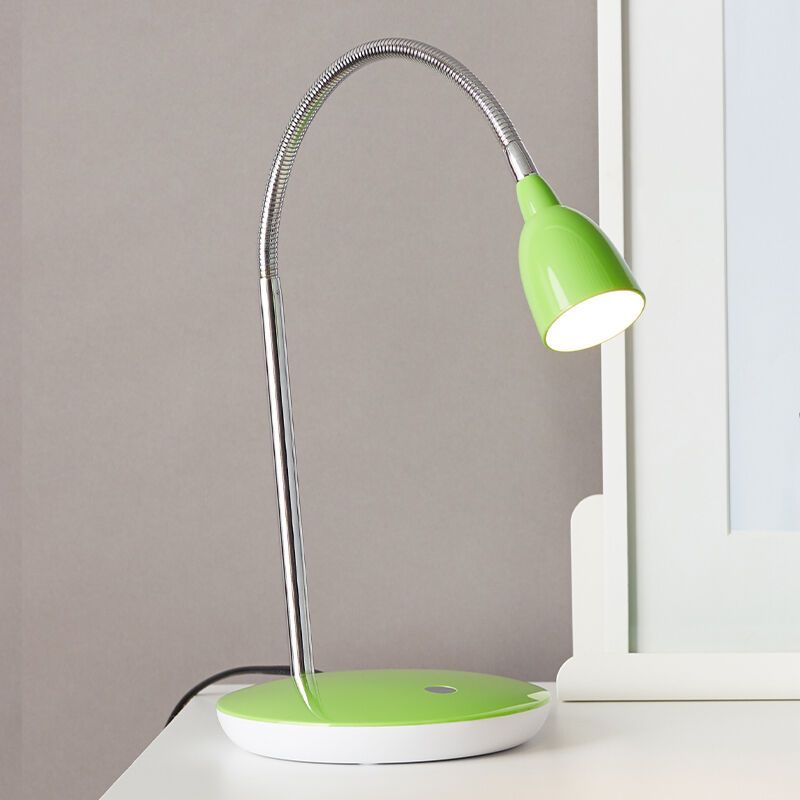 Műanyag íróasztal lámpa zöld, Kit, 3 W, 3000 K LED, kapcsolóval