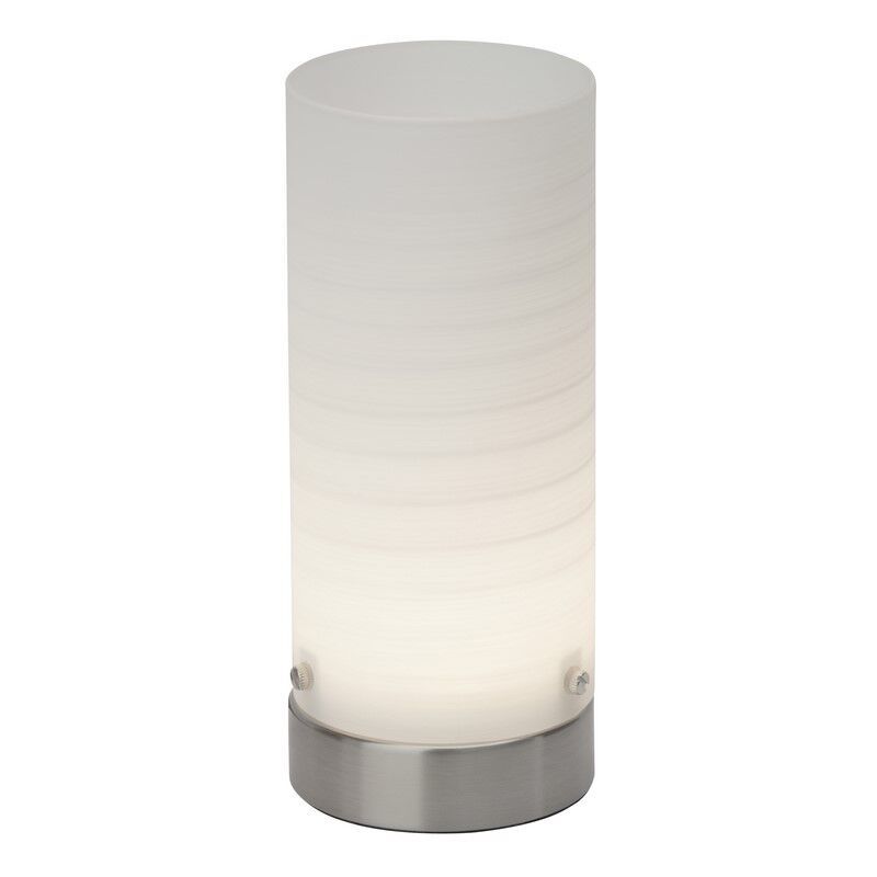 Üveg asztali lámpa fehér, Mexi, 3 W, 3000 K LED, kapcsolóval