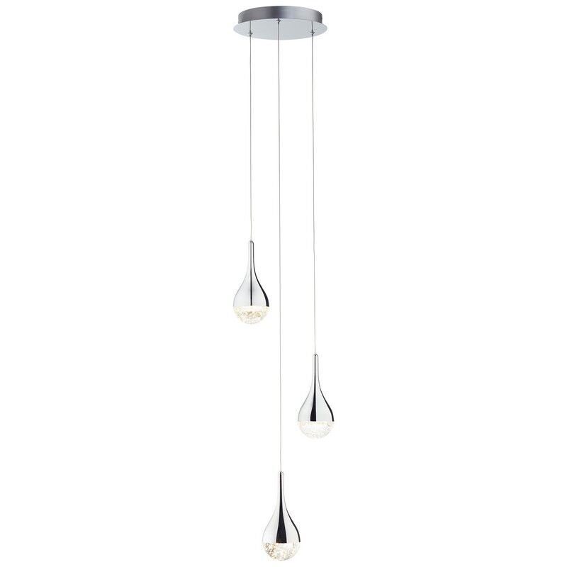 Ipari függőlámpa króm, Emma, 5 W, 3000 K LED