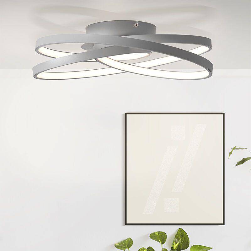 Design mennyezeti lámpa szürke, Milou, 40 W, 3000 K LED