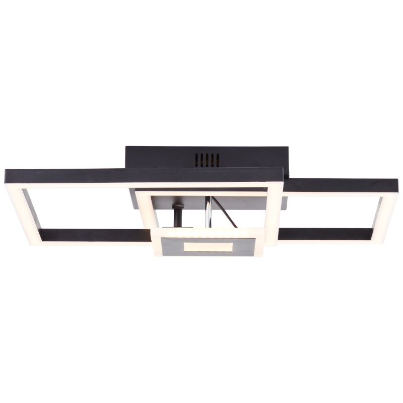 Design mennyezeti lámpa fekete, Volkert, 22 W, 3000 K LED