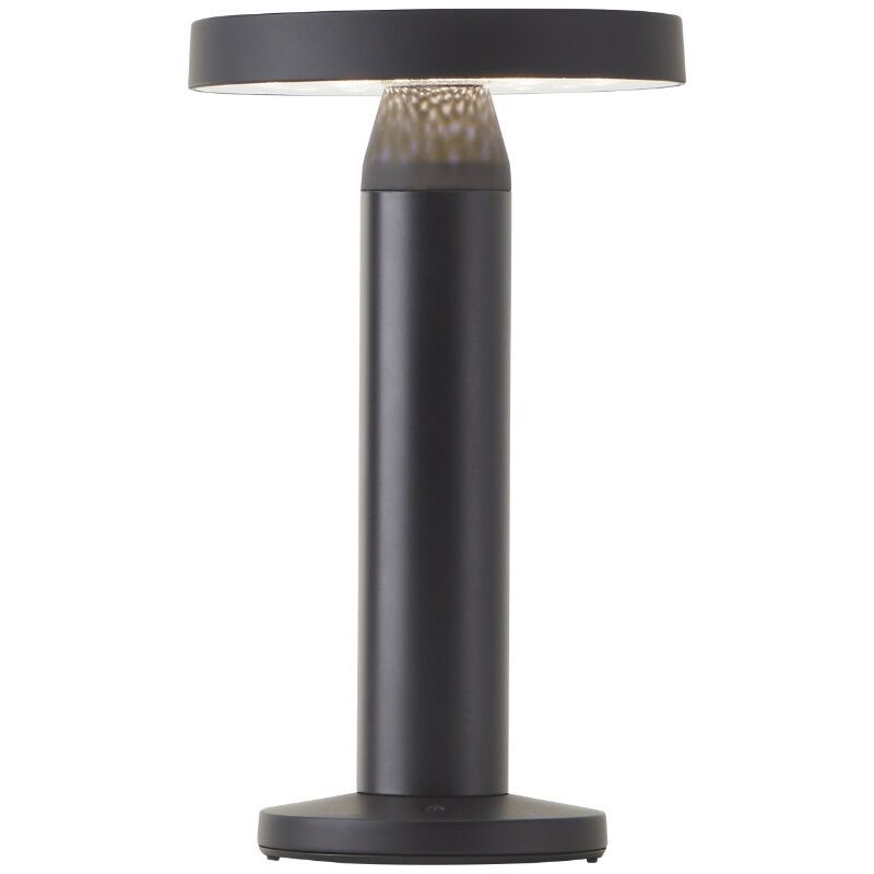 Fém újratölthető asztali lámpa fekete, Kubilay, 2 W, 4000 K LED, IP44, kapcsolóval