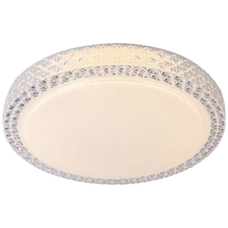 Design plafon lámpa fehér, Baki, 60 W, melegtől hidegig állítható fehér LED, távirányítóval