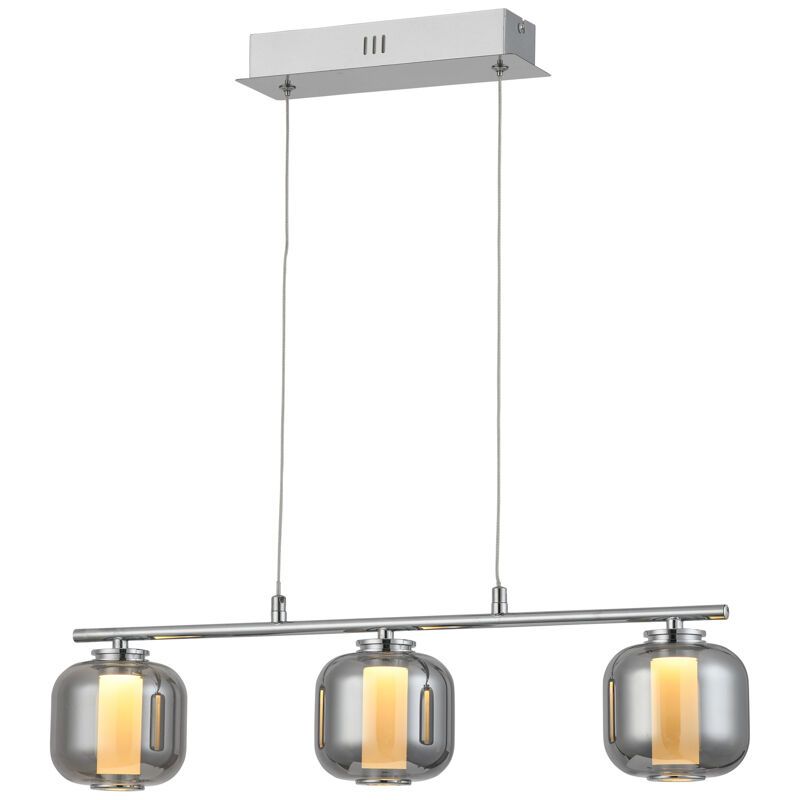 Design függőlámpa króm, Emmely, 17 W, 3000 K LED