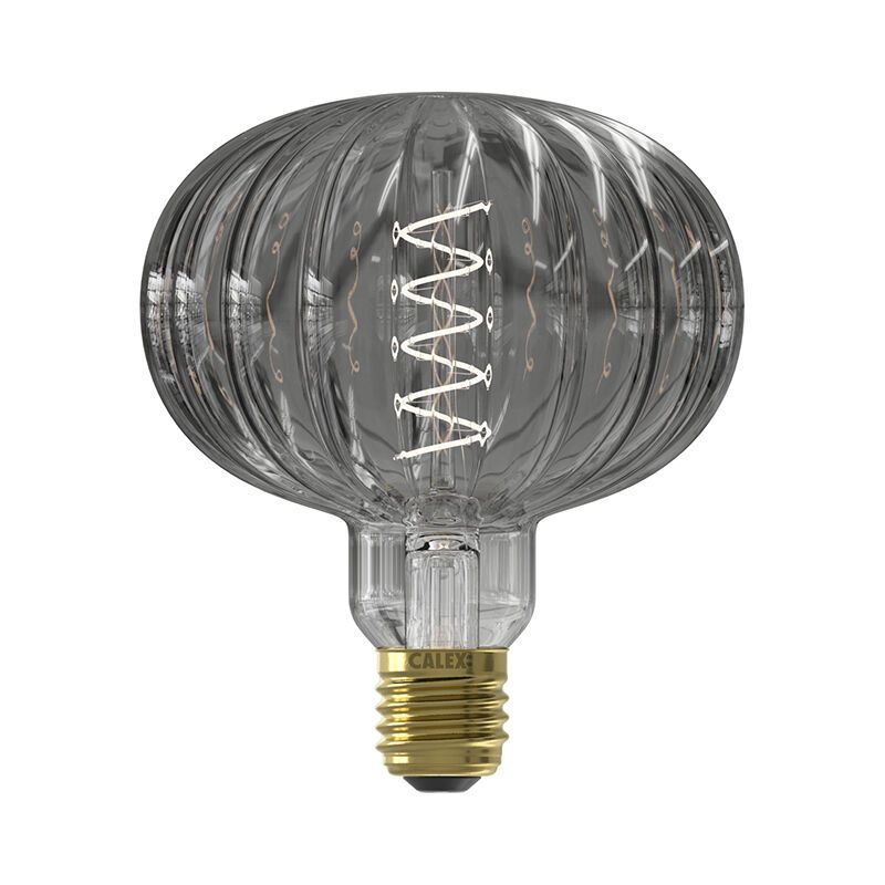 Szabályozható Calex E27 LED izzószálas lámpa Metz, szürke, 4W, 2000K