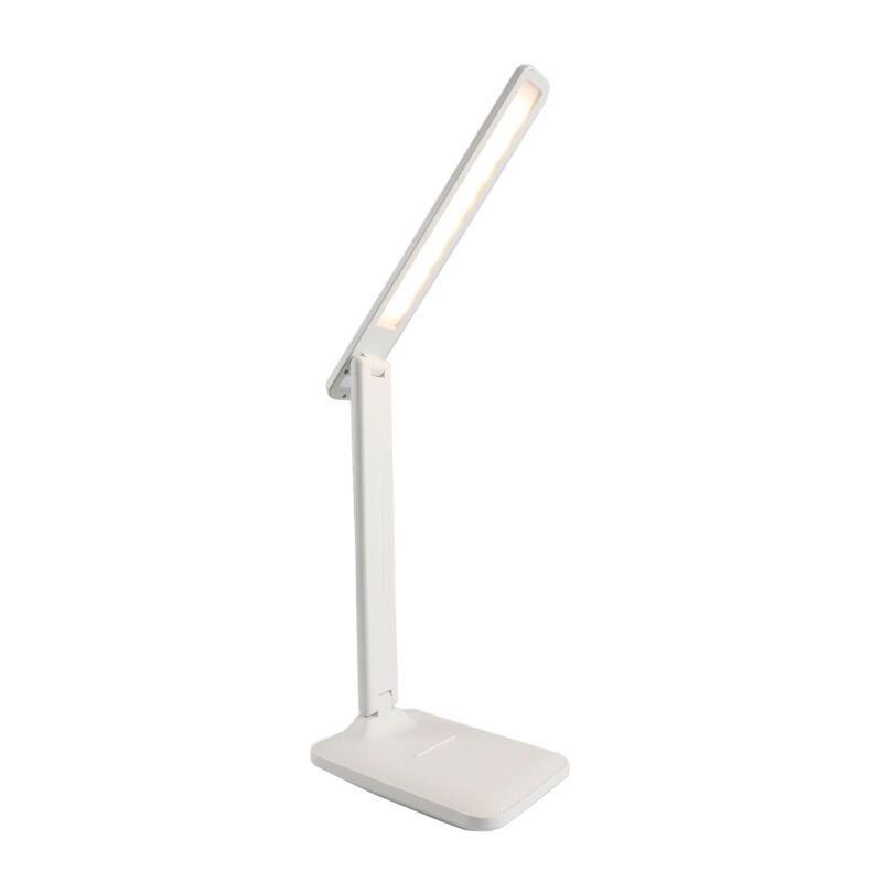 Retro íróasztal lámpa fehér, Danila, 5 W, melegtől hidegig állítható fehér LED, kosketushimmentimellä