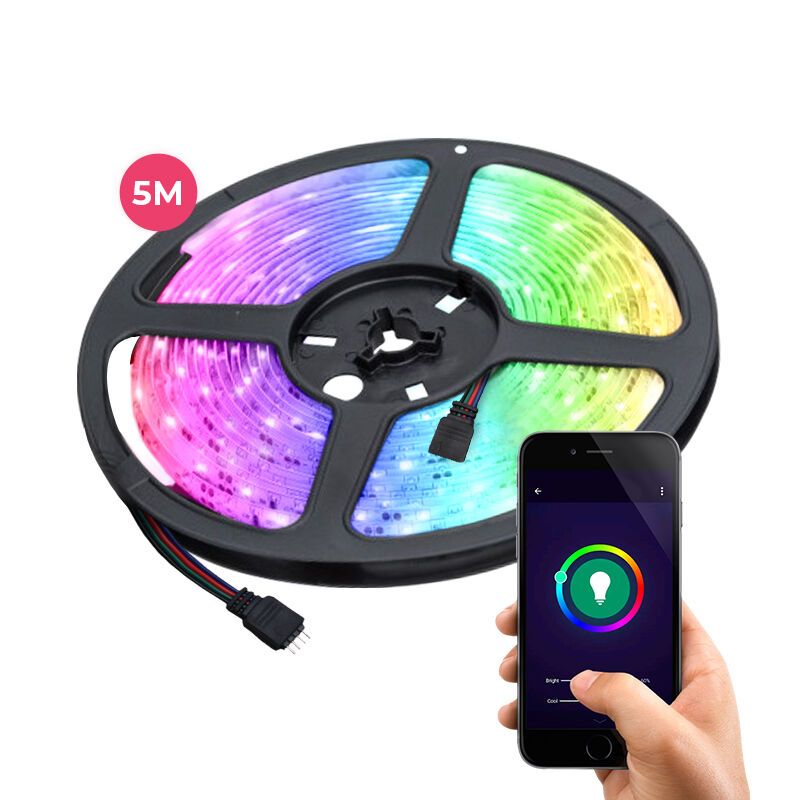 5 méteres okos WiFi TV LED szalag, 30 W, RGB (minden szín)