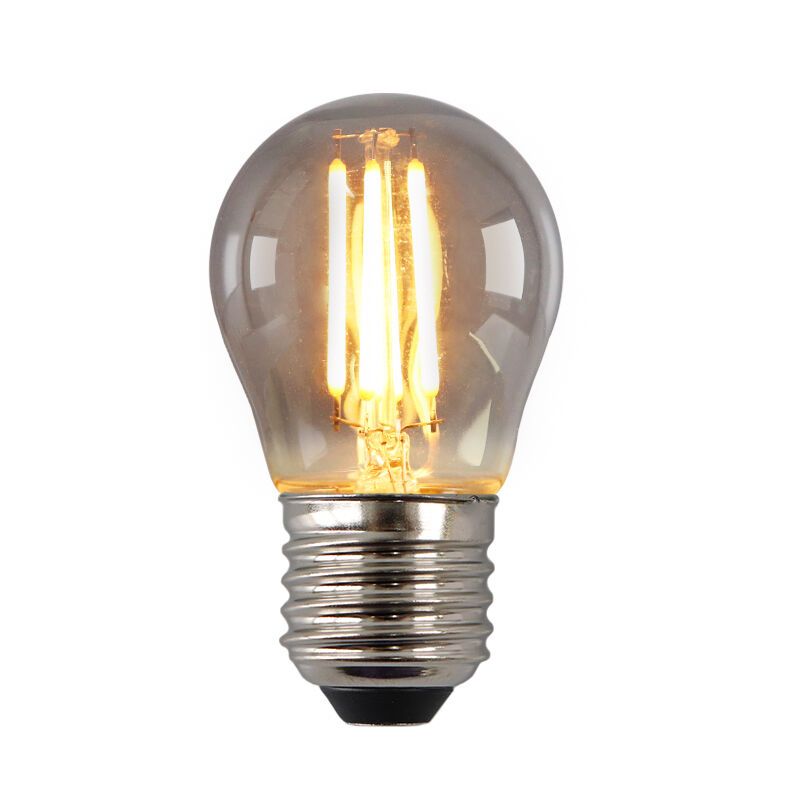 Szabályozható E27 Olucia LED lámpa, P45, 3W, füstüveg, 2200k Szabályozható E27 Olucia LED lámpa, P45, 3W, füstüveg, 2200k