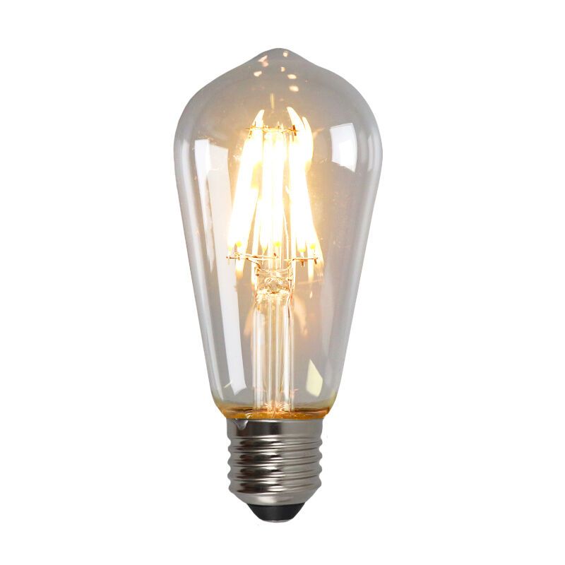 Szabályozható E27 Olucia Edison LED lámpa, ST58, 5W, Átlátszó üveg, 2700k