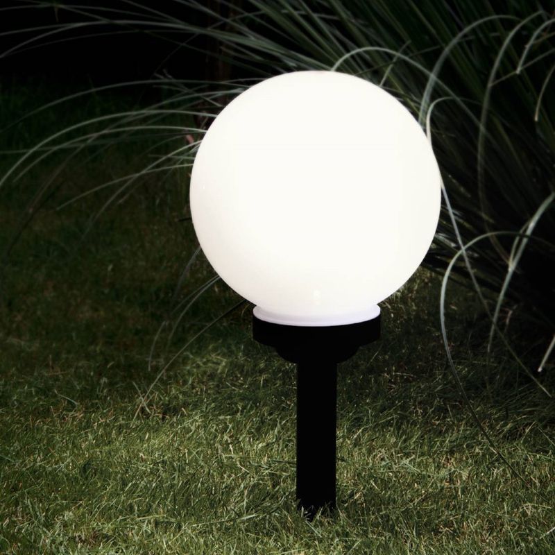 Műanyag földbe szúrható lámpa fekete, Zora, 0,5 W, 3000 K LED, IP44, kapcsolóval