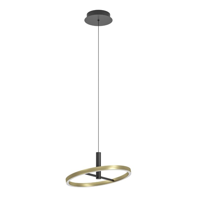 Design fém függőlámpa sárgaréz, Buket, 19 W, 3000 K LED, 3 fokozatban szabályozható