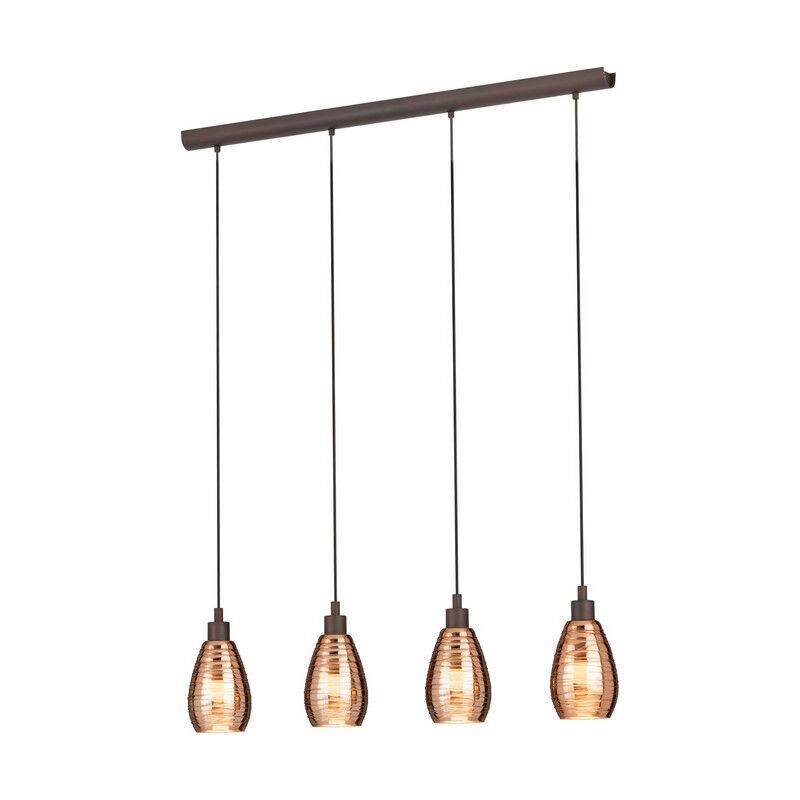 Design üveg függőlámpa réz, Kik
