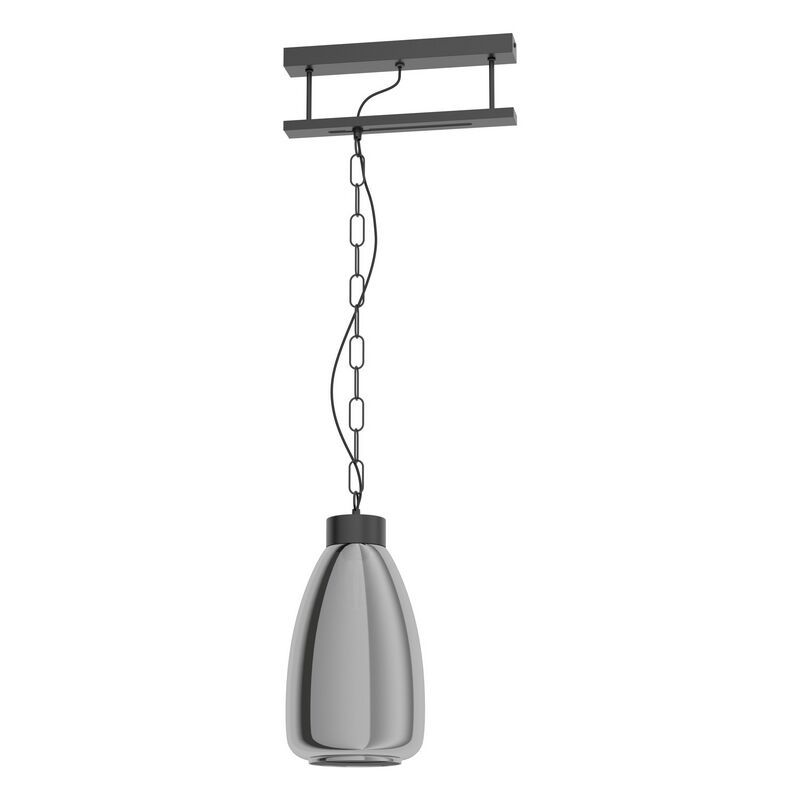 Design acél függőlámpa fekete, Annefleur