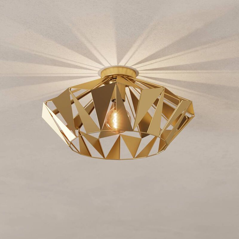Design acél plafon lámpa arany, Charmain