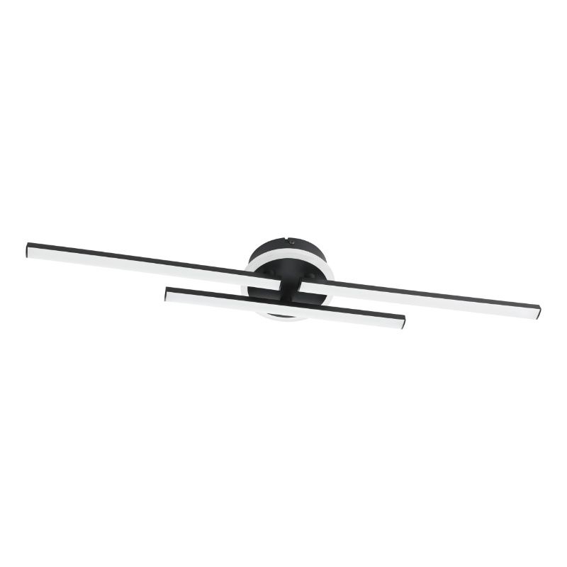 Design műanyag plafon lámpa fekete, Vidya, 20 W, 4000 K LED, 3 fokozatban szabályozható