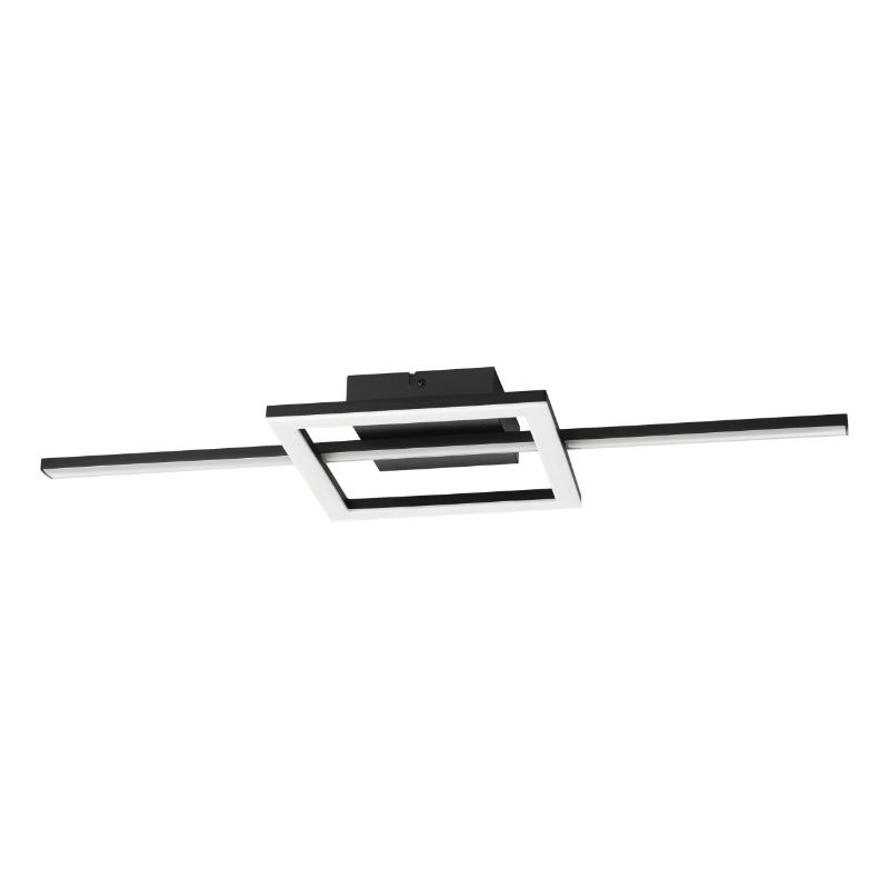 Retro műanyag mennyezeti lámpa fekete, Xam, 19,5 W, white switch LED