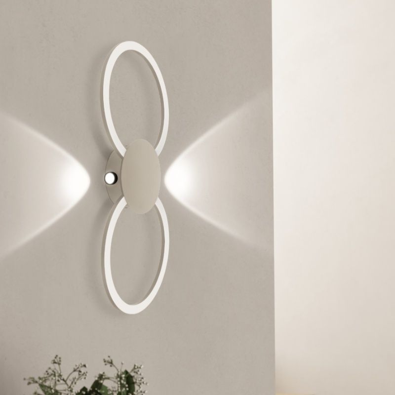 Design alumínium fali lámpa barna, Vixa, 20 W, 3000 K LED