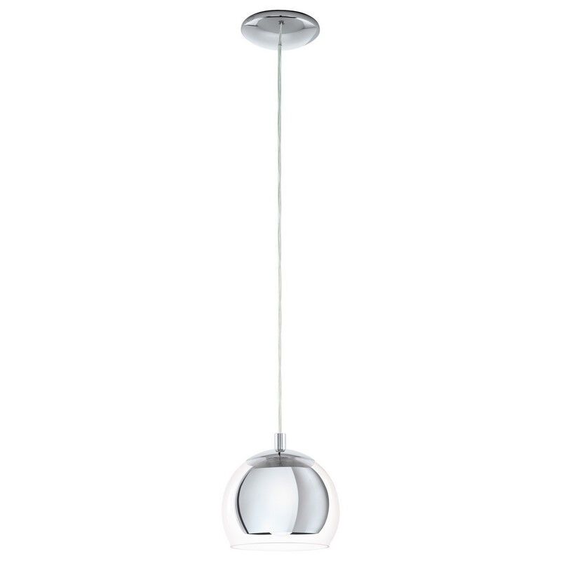 Design üveg függőlámpa króm, Iroma Design üveg függőlámpa króm, Iroma