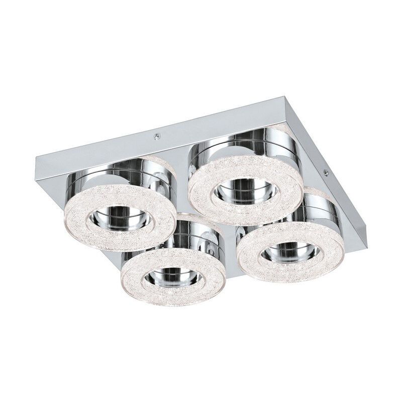Retro műanyag fali lámpa króm, Arjo, 4 W, 3000 K LED