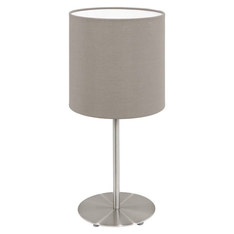 Retro szövet asztali lámpa taupe, Abano, kapcsolóval