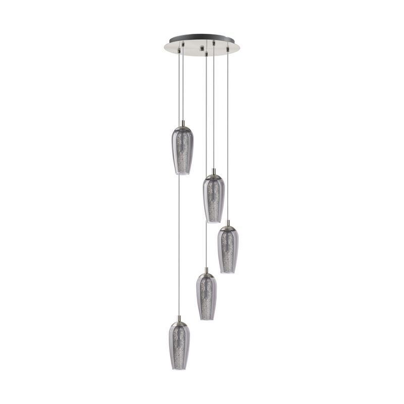 Design acél függőlámpa nikkel, Olcay Design acél függőlámpa nikkel, Olcay