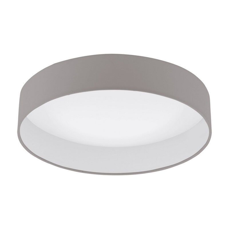 Szövet mennyezeti lámpa taupe, Guido, 18 W, 3000 K LED