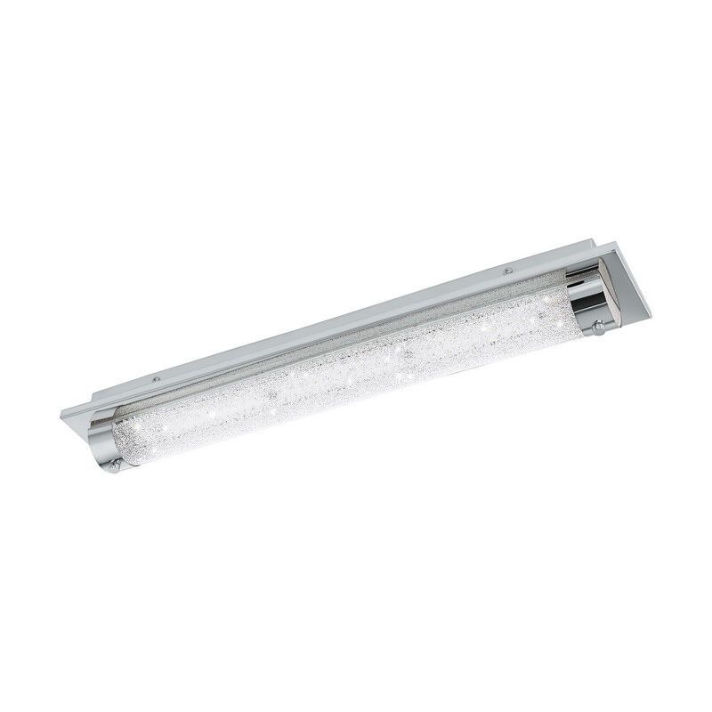 Design üveg mennyezeti lámpa króm, Iris, 19 W, 4000 K LED, IP44